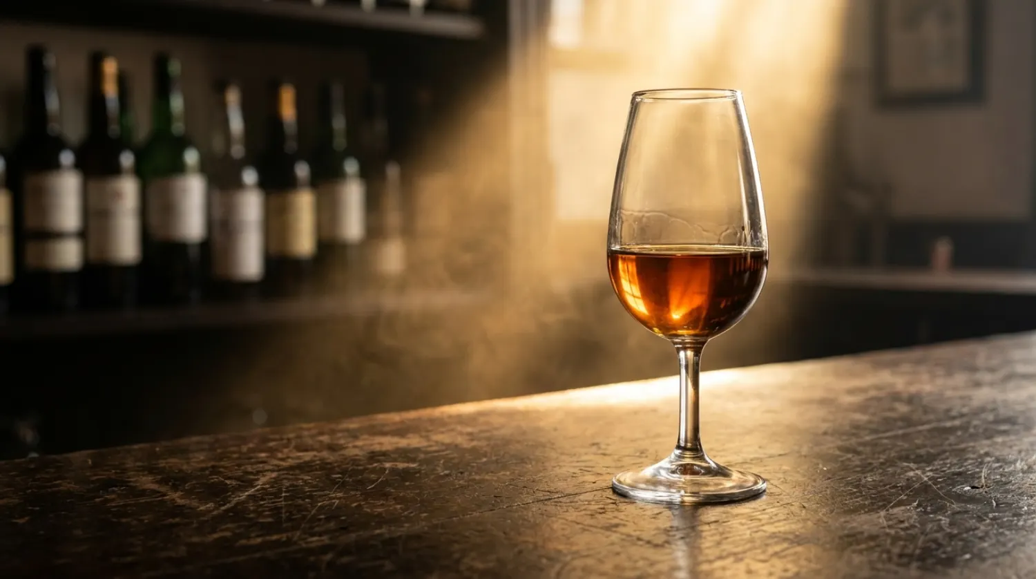 El color del Palo Cortado en la copa